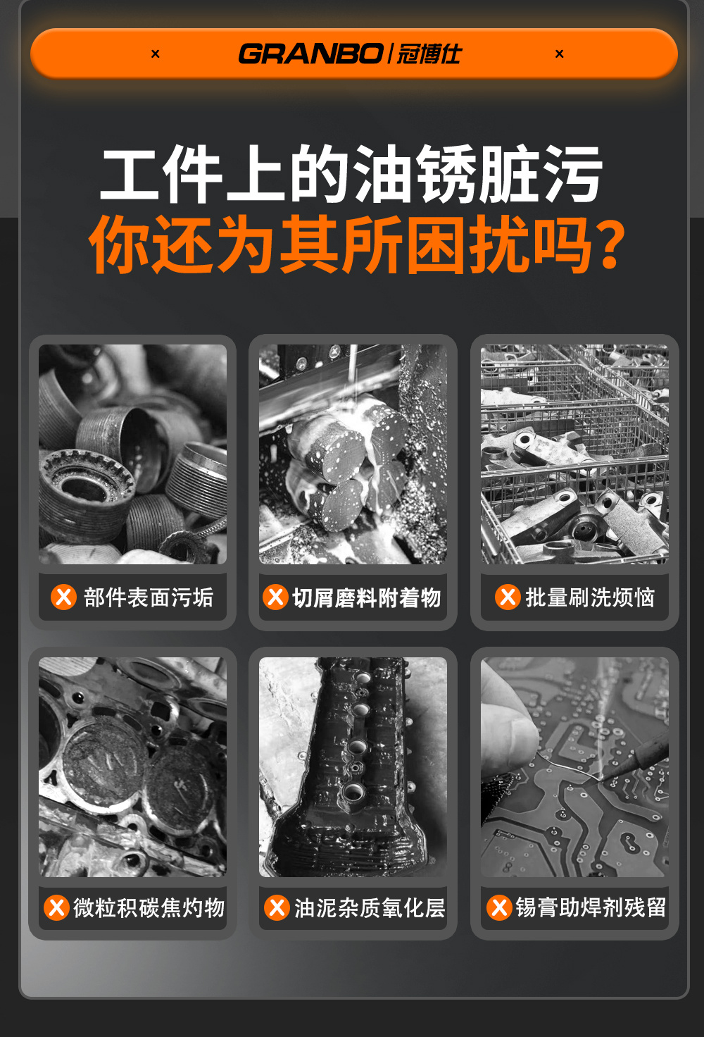 冠博仕GE72360H雙槽超聲波清洗機帶鼓風烘干 | 360L/3600W | 高效去除油脂、鐵銹、油蠟、灰塵、切削液及氧化皮